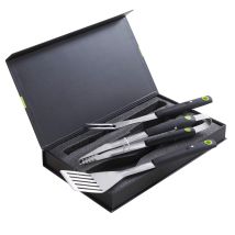 Cook'In Garden – Grillzubehör Set mit 3 magnetischen Utensilien – Zange, Gabel, Pfannenwender – Edelstahl – 2 Jahre Garantie