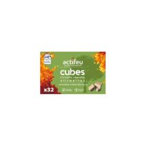 Encendedor activo de madera y cera vegetal – Paquete de 24 cubos – Ecológico y eficiente para interiores y exteriores