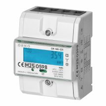 Contatore Elettrico Trifase Orno, 80a, Mid, 3 Moduli, Din Th-35mm