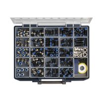 Caja surtida de conectores rápidos 40 piezas - Plástico/Latón - Presión máx. 15 bar - Rango -20 a +80 °C