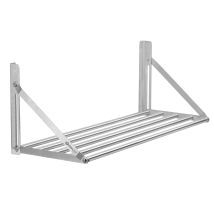 Edelstahl Wandregal, 100 X 30 Cm, Klappbares Hängeregal Im Praktischen Stangendesign - Mahlzeit