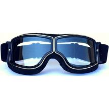 Bunthaus (cadre Noir + Lentille Transparente) Lunettes De Moto Et Jet Lunettes De Protection Masques De Moto 18x8cm