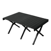 Jawinio Campingtisch Klappbar Falttisch Tragbar Aluminium Schwarz