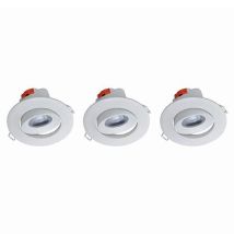 3 Spots À Encastrer Led Intégrée - 5w