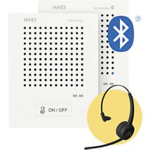 Intercomunicador VoiceBridge Estándar/Bluetooth 2 puestos de comunicación – IP33 – 230V – Batería Li-Po 0.18Ah – Color blanco