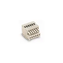 Wago - 733-106 Female Connector For 1 Conductor - 100% Reverse Protection - 0.5 Mm≤ - Pitch 2.5 Mm - 6 Poles