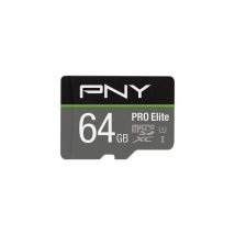 Tarjeta De Memoria Micro Sd Con Adaptador Pny P-sdu64gv31100pro-ge Pro Elite C10 64 Gb