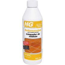 HG – Quitamanchas para Baldosas 0,5 L – Limpieza Eficaz de Manchas de Grasa y Aceite