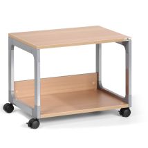 Durable - 3710124 System Multi Trolley 48, Metallic Silber / Buche