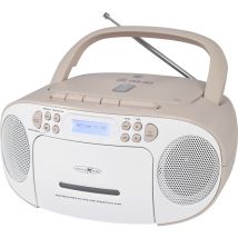 Reflexion - Cd-radio Dab+, Dab, Ukw Aux, Cd, Kassette, Usb Weiß, Pink