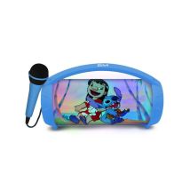 Altavoz Bluetooth Con Micrófono Karaoke Lexibook Stitch Disney Azul