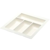 Agoform - Besteckeinsatz Classico Kürzbar 440x390x50,5mm, Kunststoff Weiß