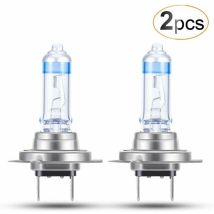 Swyeoot - 2x H7 Xenon Bulbs 24v 70w Super Bright, Car Headlight Bulbs Auto Motorcycle New Version Low Beam Vehicle Halogen Lamp