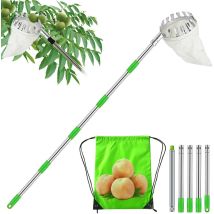 Teleskop-obstpflücker, Abnehmbarer Obstpflücker, Barsch, Obstpflücker, Kirschpflücker, Apfelpflücker, Gartenbaumpflücker, Birnen, Pfirsiche, Ø 140 Mm