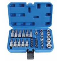 Llaves Y Dados Satra Torx 34 Piezas Cromo Vanadio
