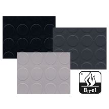Fraschetti – Copri pavimento in PVC plastificato nero – Rotolo 25 metri – Altezza 100 cm – Spessore 1 mm
