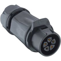 Lutronic 0262 04 Rundsteckverbinder Kupplung, Gerade Gesamtpolzahl: 4 1 St.