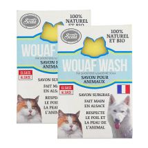 Set Di 2 Saponi Biologici Woof Lavare Per Tutti Gli Animali