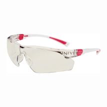 Schutzbrille 506 Up En 166, En 170 Bügel Weiß Rosa, Scheibe Klar Polycarbonat