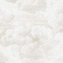 White Metropolis Painted Cloud Wallpaper Textured Paste The Wall Vinyl