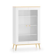 Geschirrschrank Zora Mit 2 Türen, Weiß, 152cm