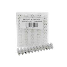 Regleta De Conexiones Poliamida 16mm Blanco Pack 10 Uds