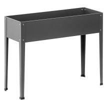 Dehner - Münster - Letto Rialzato, Ca. 100 X 30 X 80 Cm, Colore: Grigio Acciaio