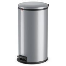 Hailo Treteimer Pure L, Abfalleimer, Mülleimer, Stahlblech, Silber, 25 L, 0530-020