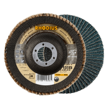Rhodius Abrasives - Rhodius Lsz F Extended, 10 Stück, 115 Mm, Korn 40, Fächerschleifscheibe