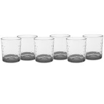 Bicchieri Eleganti Per Stile E Raffinatezza In Vetro 26 Cl Set Di 6 Fondo Grigio Fume' In Casa Per Ogni Tavola E Occasione Bar Hotel Ristorante