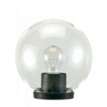 Globo Incolore Con Base E Portalampade - Specifiche: Ø Mm 200 Max 40w