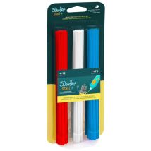 Filament Start, Mix 1, Rot, Weiß, Blau - 3doodler