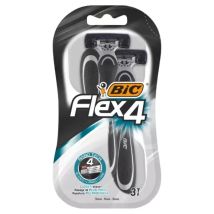 Bic Flex 4 Herrenrasierer, 4 Klingen, 3 Stück