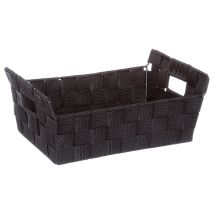 Five – Cesto portaoggetti lise bisauté nero – 28 cm x 20 cm x 11.5 cm – Polypropilene