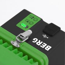 Wechselakku für BCL POWER LED 20 – 7,4 V – 6,6 Ah – Akku mit USB-Anschluss – Batterieladeanzeige