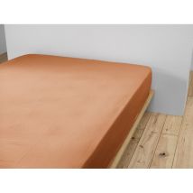 Drap Housse "gaïa" Toutes Dimensions "gaze De Coton" L'Effet Papillon - Gaia Abricot - 90 X 190 Cm Bonnet De 30 Cm