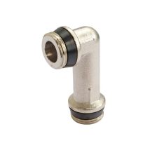 Somatherm – Codo reversible de latón niquelado – Diámetro de rosca 1/2" (15x21) – Válvula para radiadores