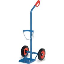Carrello In Acciaio Per Bottiglie, Capacità 1x20-50 Litri, Pneumatici In Gomma Piena, Portata 100 Kg