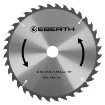 Lama Sega Circolare Tct Per Xilografie (254 X 2,8 X 30 Mm, 36 Denti, Carburo Di Tungsteno)