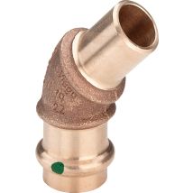 Viega Sanpress-curva A 45 Gradi, D 15mm Bronzo Rosso O Bronzo Al Silicio Modello 2226.1, 109332