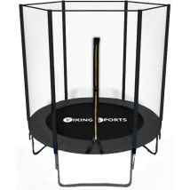 Trampolin – 183 Cm – Mit Sicherheitsnetz – Schwarz
