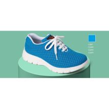 Dian - Zapatilla Sanitaria Tipo Blucher Con Corte De Rejilla Y Plantilla Acolchada Calpe 40 Cian