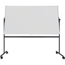 Lavagna UNITE girevole in acciaio verniciato – 2200mm x 1200mm – Superficie magnetica smaltata – 4 rotelle con freno