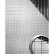 Wallface - Pannello Per Interni E Pareti Mosaico 27377 M-style Rivestimento Murale Autoadesivo Argento 0,96 Mq