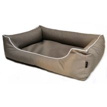 Lebon - Hundebett Paula Eckig Dunkelbeige Transportboxen & Häuser