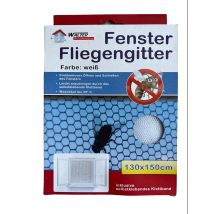 Gm - Insektennetz 130x150cm Mit Klettband Weiß Fliegengitter