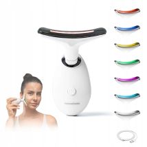 Innovagoods Led Ems Elektrisches Gesichts- Und Nackenmassagegerät Mit Wärmefunktion