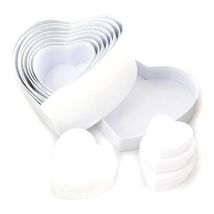 Scatole A Forma Di Cuore Bianche, 12 Pezzi