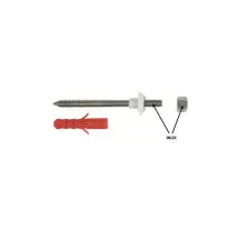 Ing Fixations - A500170 - Bag Of 2 Ø6x70 Fixings For Wc With Acorn Nut