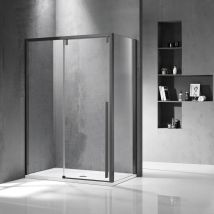 Box Doccia 70x150 Telaio Colore Gun Metal Vetro 8mm Ksa5000gm Kamalu